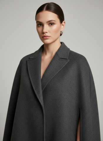 Statement Wool Cape Coat